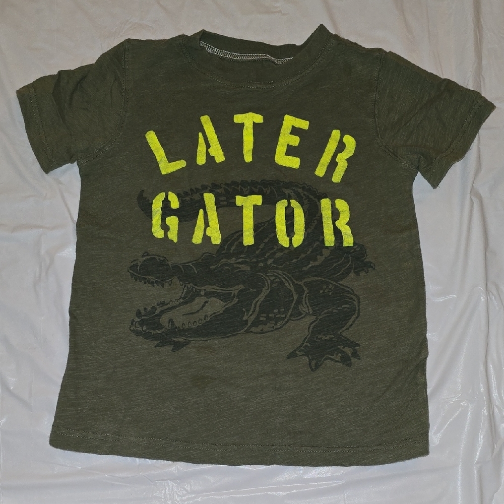 Carters Boys Green 'Later Gator' T-Shirt 6